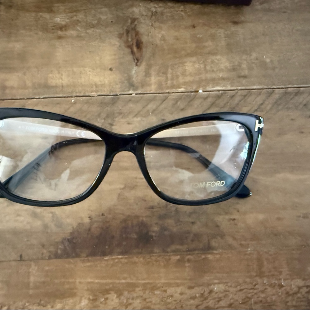 Tom Ford Black Modern Rectangular Glasses - image 1